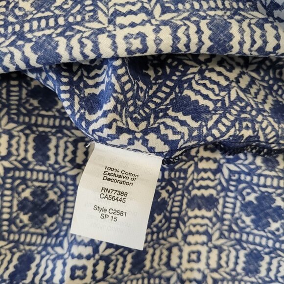 NWT J. CREW | Embroidered Tunic Blouse Top | Sz. XXS - Picture 5 of 6